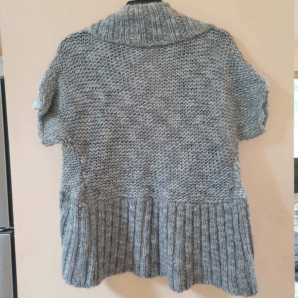 ☀️ NWT Decree Gray Short Sleeve Sweater - Picture 5 of 5
